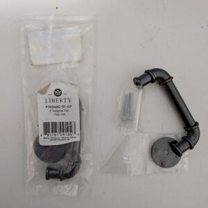 Liberty Matte Black Industrial Pipe Handle